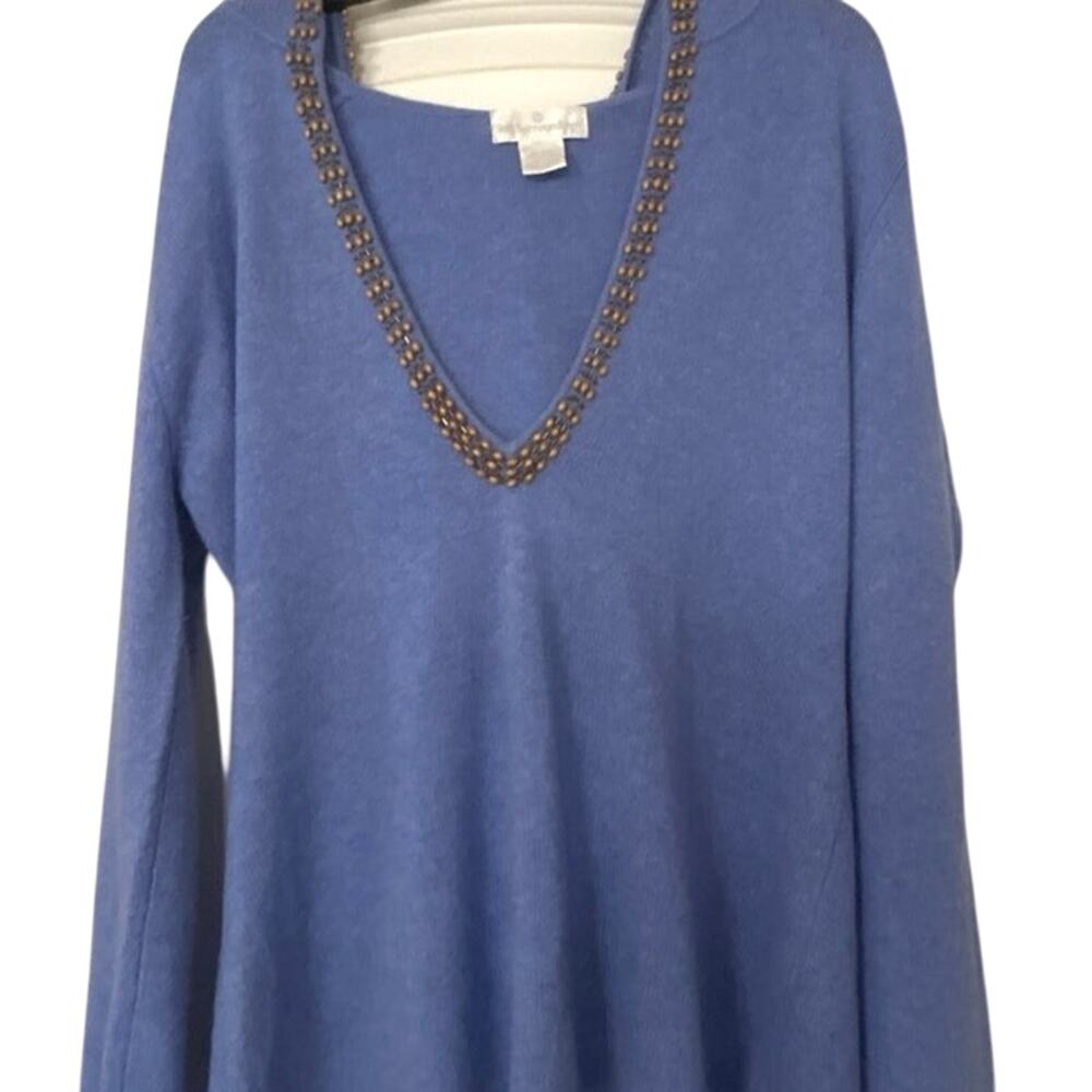 Soft Surroundings Cashmere V-Neck Sweater - Picture 4 of 10